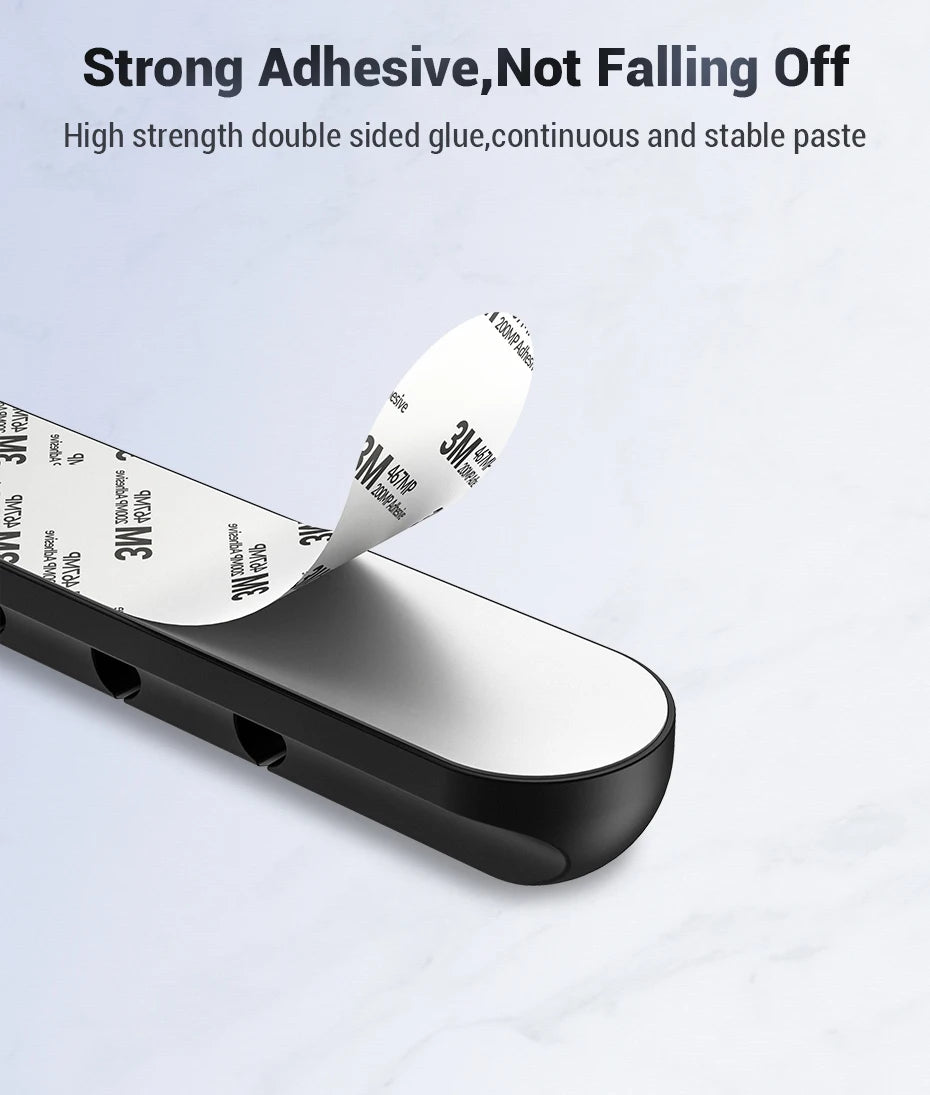 Silicone USB Cable Winder Desktop Cable Organizer Management Multipurpose Clips Cables Protector For Wired Headphones