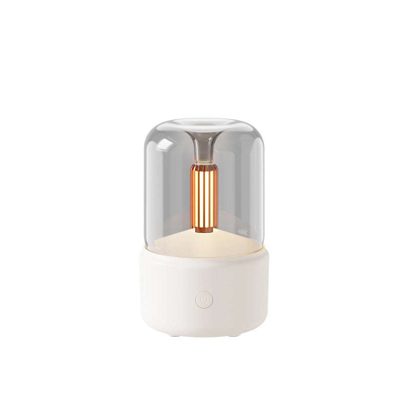 Atmosphere Light Humidifier Candlelight Aroma Diffuser Portable 120ml Electric USB Air Humidifier Cool Mist Maker Fogger 8-12