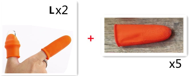Silicone Thumb Knife Finger Protector Gears Cutting Vegetable Harvesting Knife Pinching Plant Blade Scissors Garden Gloves f2