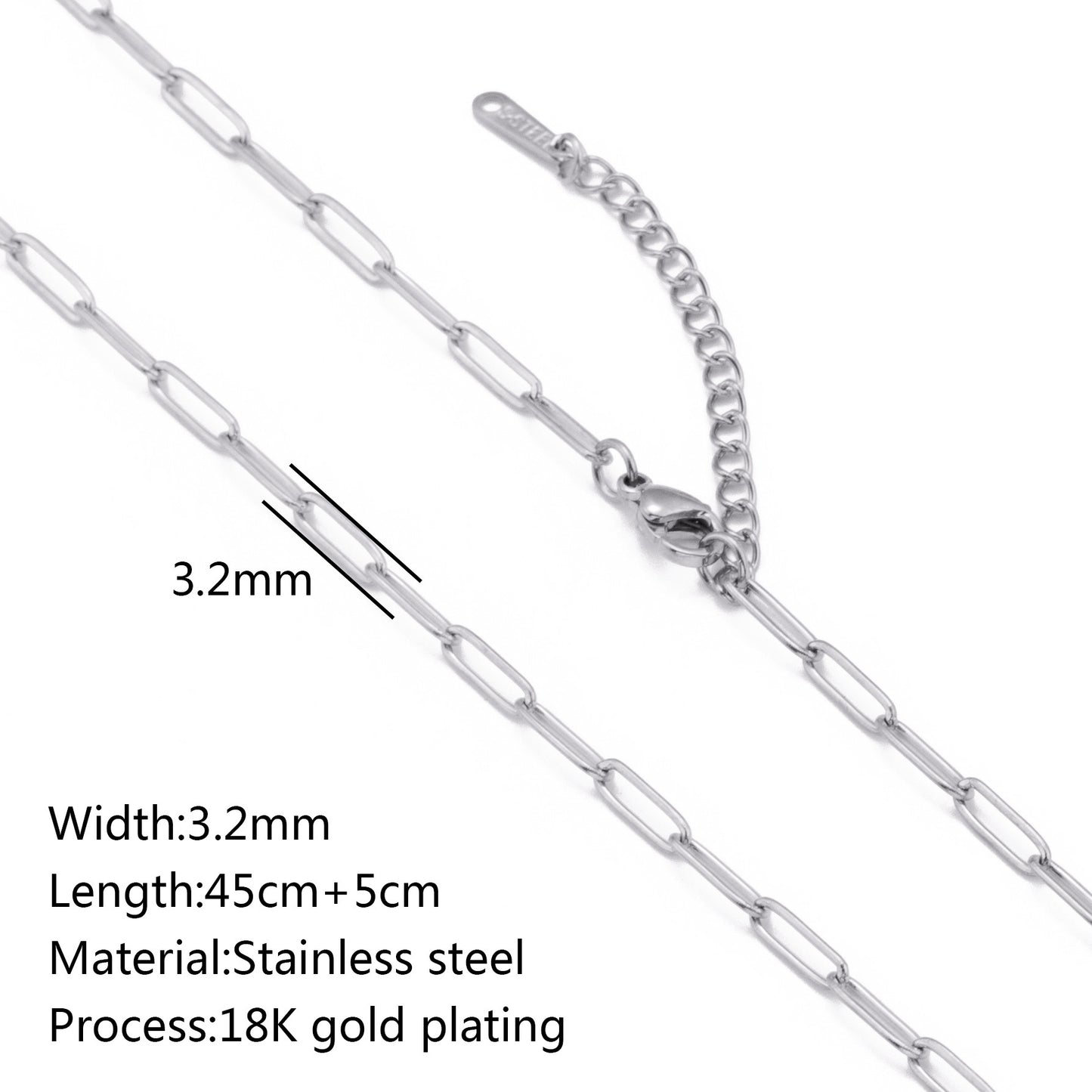 Stainless Steel Vacuum Vapor Plating 18K Gold Color Protection Lip Chain Accessories f23cfc68 c2ec 4c86 ae30 1ecf0d786c6f