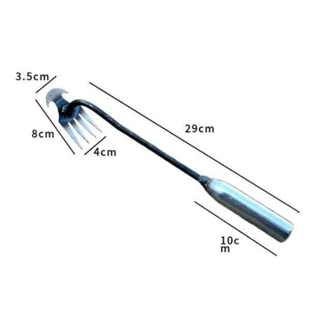 Manganese Steel Weeding Tool 4 Teeth Double Purpose Small Hoe f25e9c65 3496 4e20 8085 1a9028e80d95