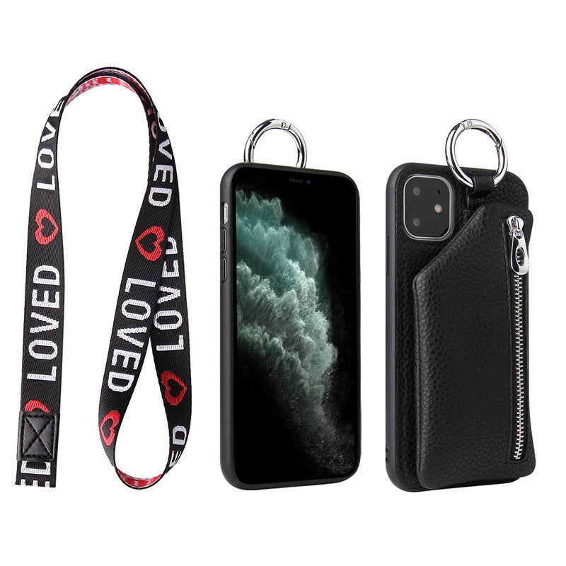 PU Leather Strap Cord Coin Purse Phone Cases Crossbody Neck Lanyard Wallet Cover f28b87d7 f6ac 46c8 b242 74250ae2360a