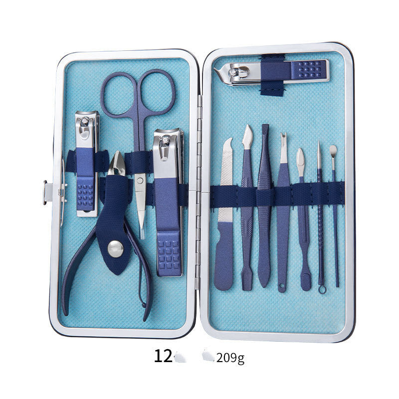 Professional Scissors Nail Clippers Set Ear Spoon Dead Skin Pliers Nail Cutting Pliers Pedicure Knife Nail Groove Trimmers f2