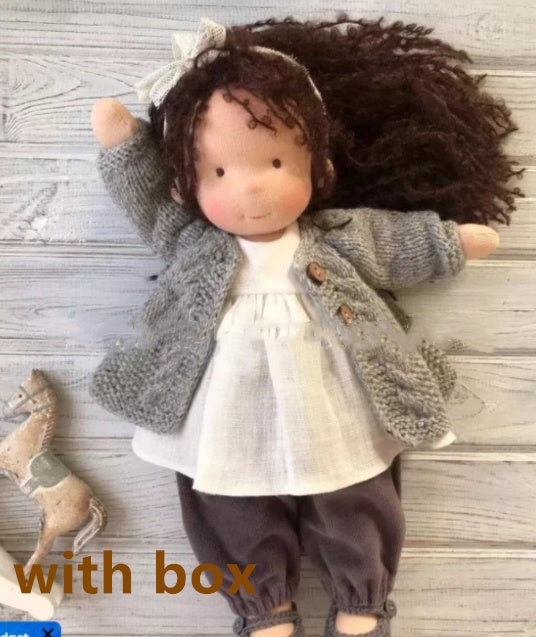 Handmade Plush Doll Golden Curly Girl Finished Product f2e4af1c 11aa 4c85 a237 73ca8276eafd