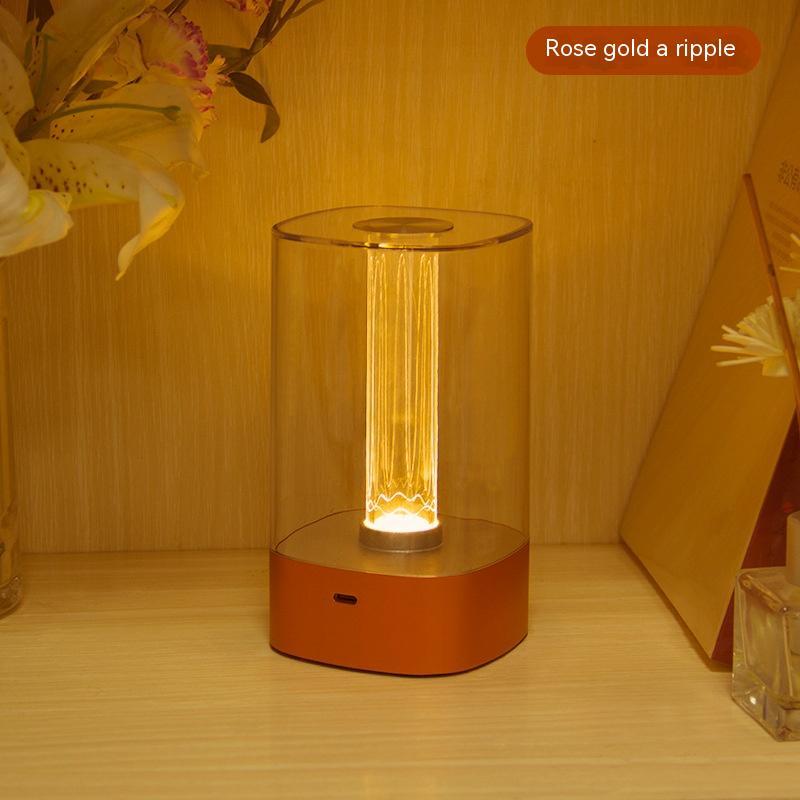 New LED Touch Atmosphere Light USB Charging Eye Protection Bedside Bedroom Lamp Bar Restaurant Garden Decoration Night Light