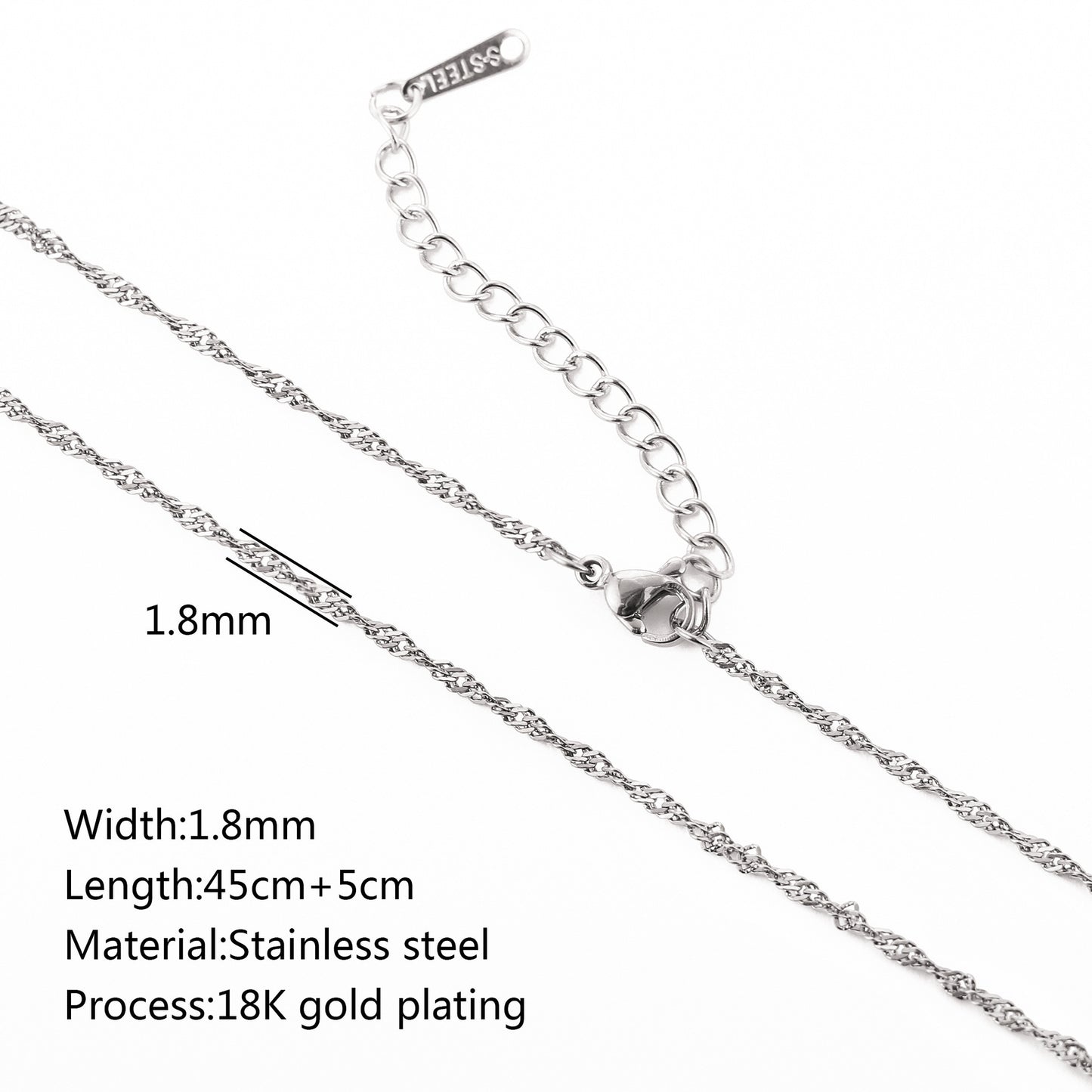 Stainless Steel Vacuum Vapor Plating 18K Gold Color Protection Lip Chain Accessories f3793c39 7abf 4c89 817e d9a0c4eefb98