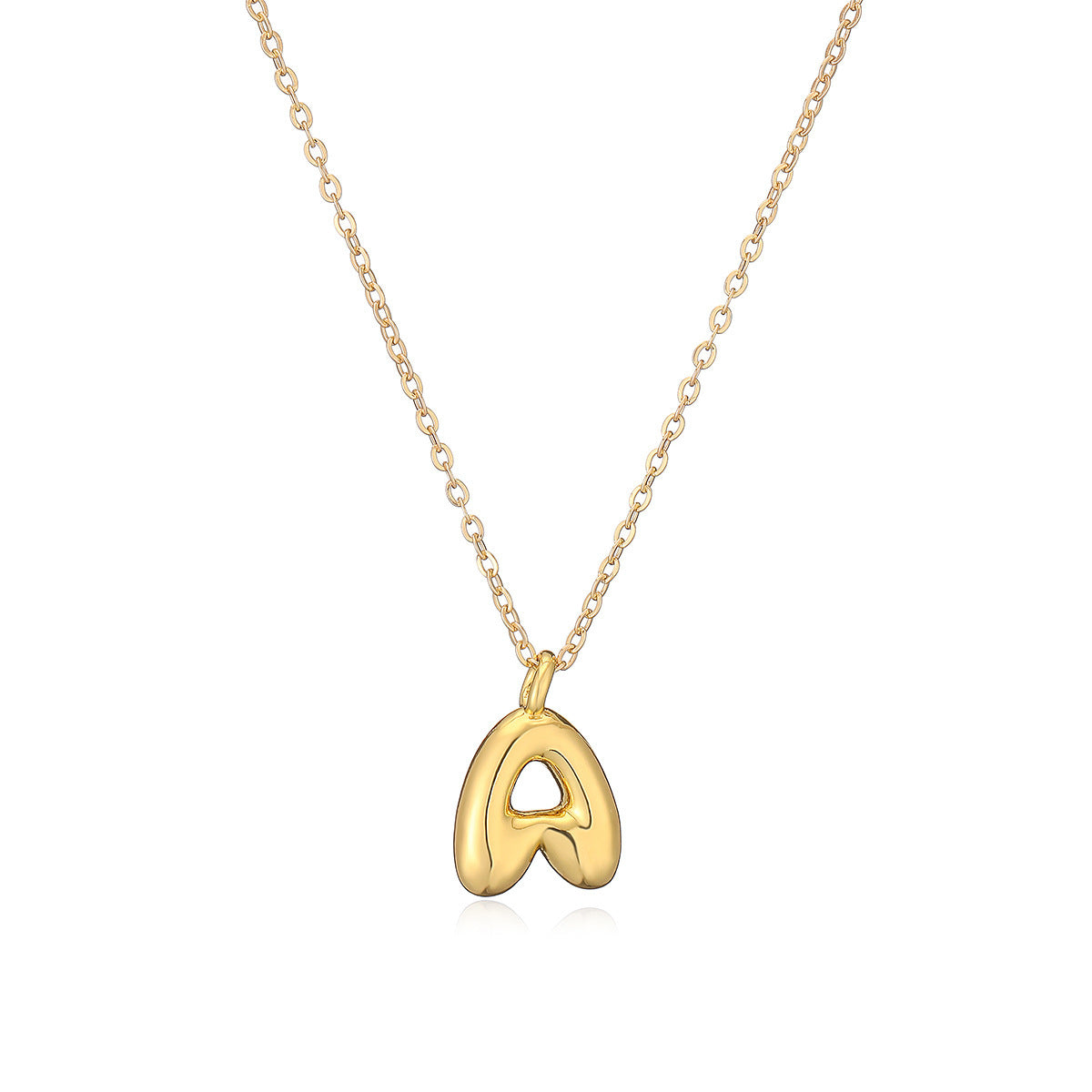 Copper Plated Gold 26 English Letters Pendant Necklace Niche Personality Clavicle Chain f3aaa09f 6cda 4fd5 8d77 040eb09e74ce