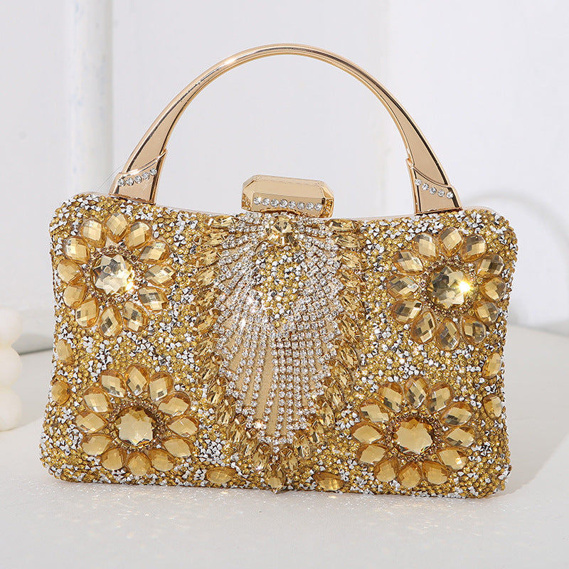 New Metal Handheld Handmade Diamond Inlaid Dinner Bag f3c316bd bf28 4773 9ef0 886fe7e13ea1