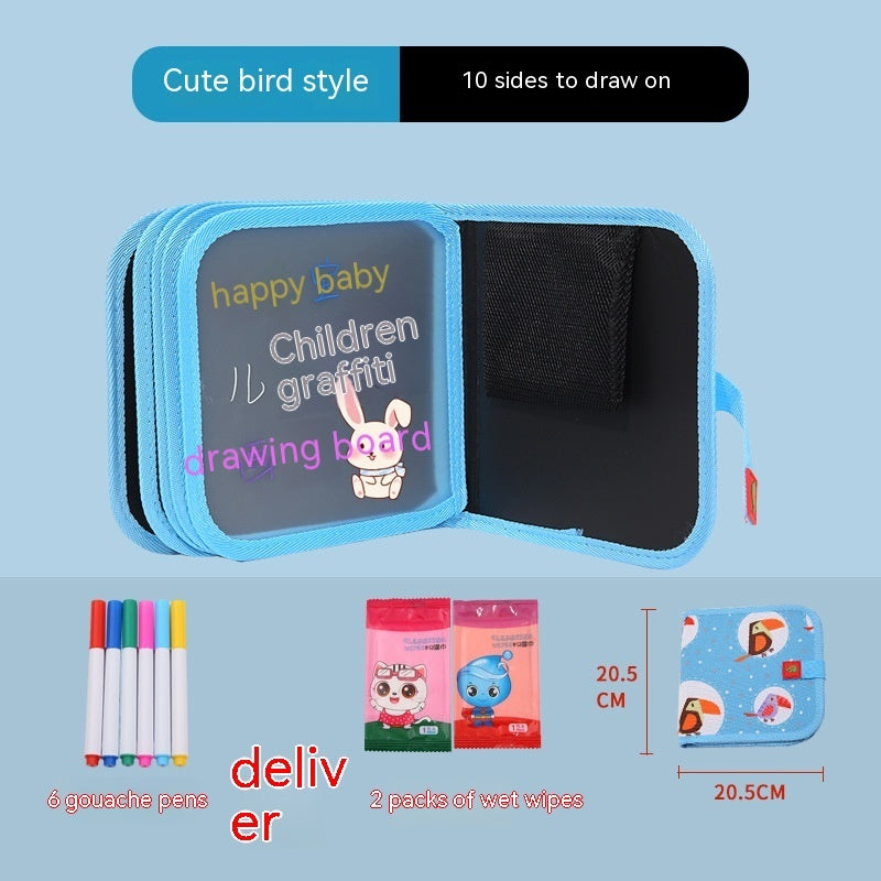 10-sided Children's Early Education Picture Book Double-sided Graffiti Drawing Board - HD Wireless Product #17