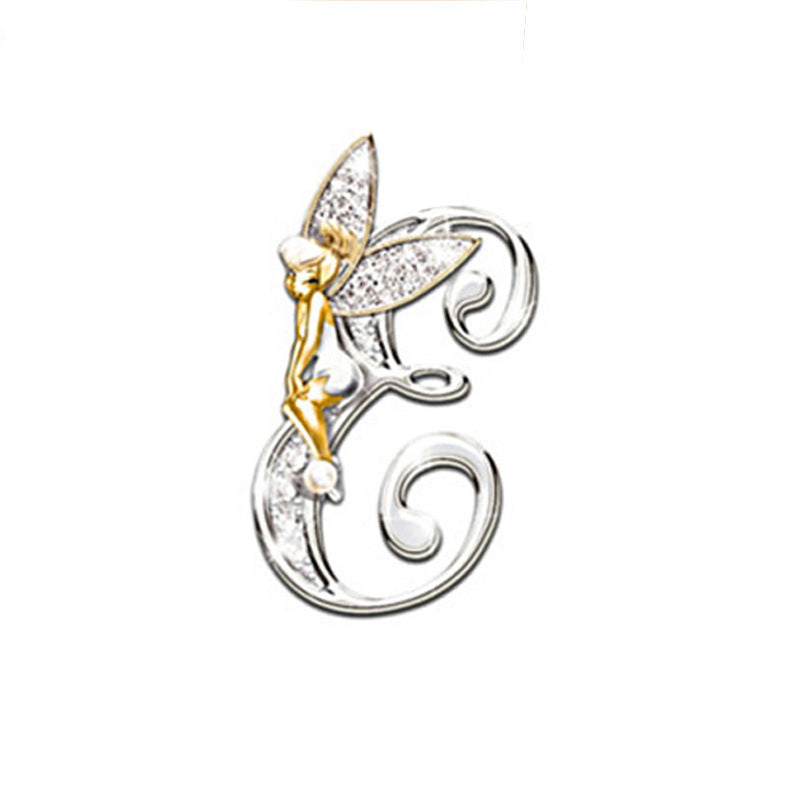 Women's Fashion 26 English Letter Brooch f403ac51 8313 4727 8afe eb12b744a530