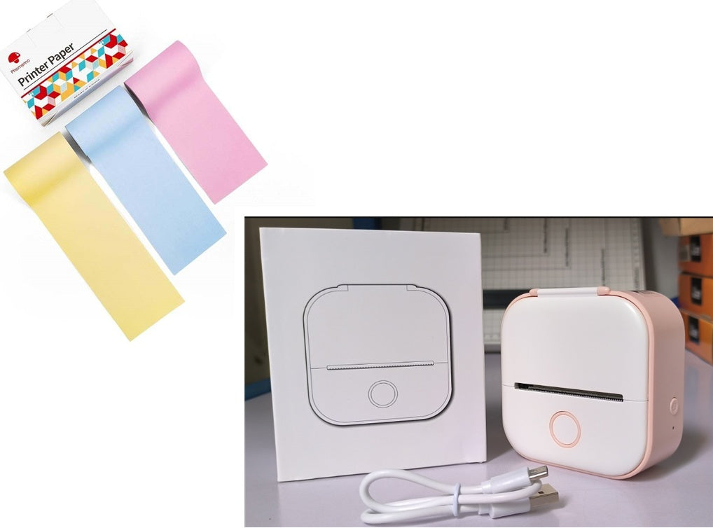 Portable Mini Thermal Label Printer Home Photo Printer Student Wrong Question Printer Bluetooth-compatible Mini Label Printer Price Tag - 图片 37