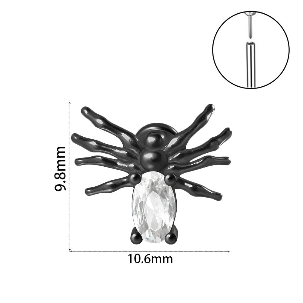 Snake Bat Bee Spider Threadless Pin Earrings f4547150 cb7b 4dec 93f8 27d68908666d