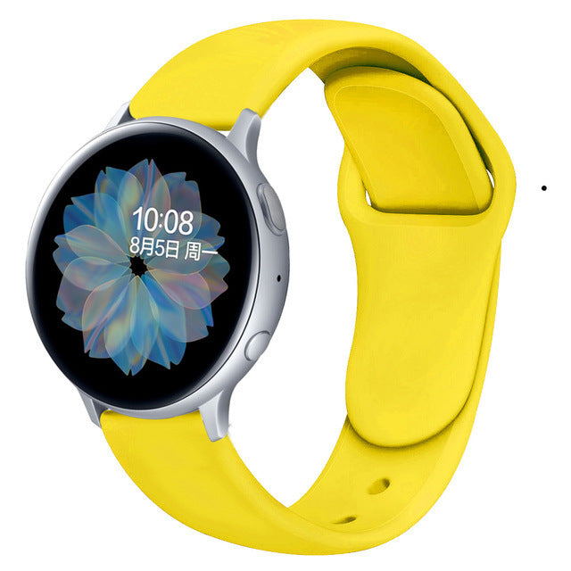 Suitable For Galaxy Active 2 Reverse Buckle Silicone Strap 20 22mm Sports Inner Buckle Strap - 图片 21