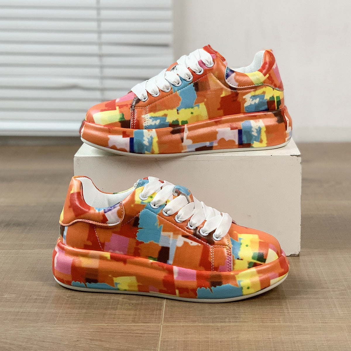 Hand-painted Shoes Women's Platform Casual Shoes Painted Sports f4e56eef 14b7 43c7 87ed 33cbe2dfdee1