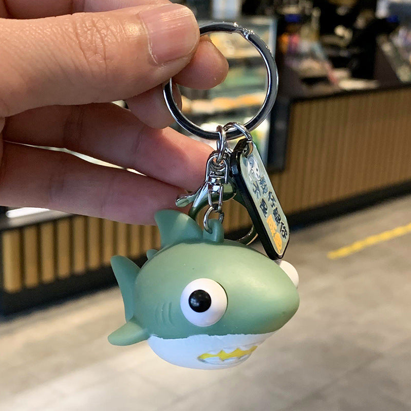Cartoon Eye-popping Shark Keychain Bag Ornament f5168b5e 7b6c 4a53 ae48 4ad96ef6286e
