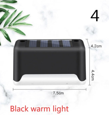 New Upgrade Waterproof LED Solar Fence Lamp Solar Deck Lights Solar Step Light Outdoor For Patio Stairs Garden Pathway Step Y
