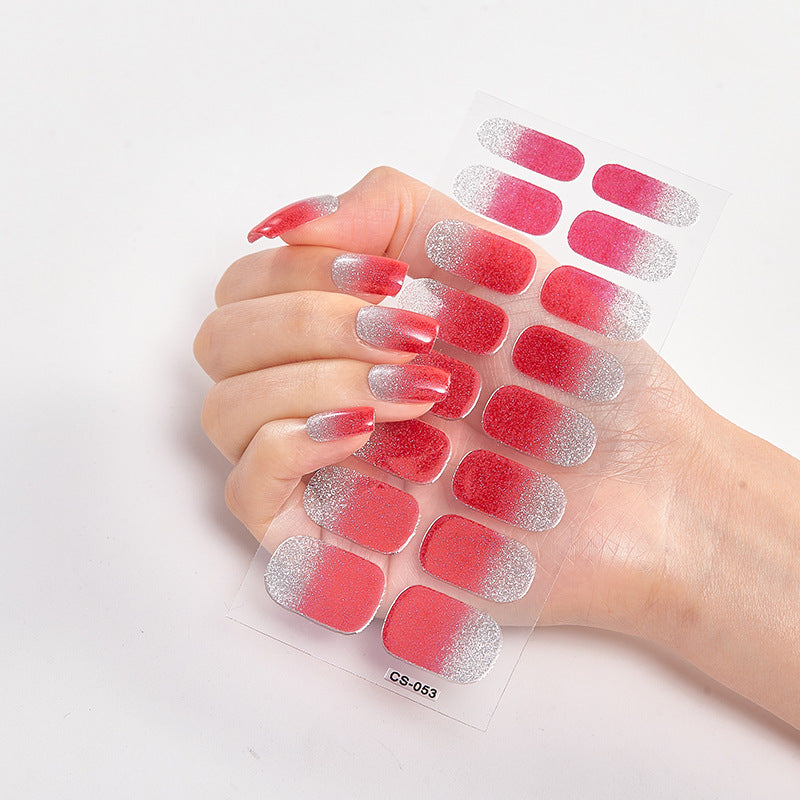 16 Small Stickers Gradient Glitter Nail Stickers - HD Wireless Product #26