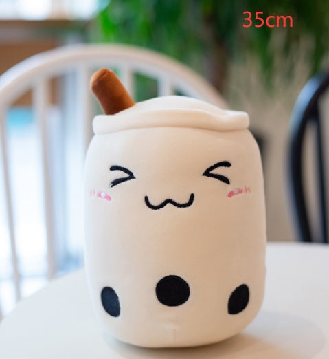 Cute Fruit Drink Plush Stuffed Soft Strawberry Milk Tea Plush Boba Tea Cup Toy Bubble Tea Pillow Cushion Kids Gift f54ffae8 9