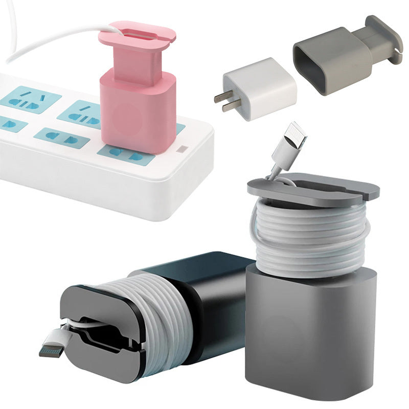 Data Cable Organizer Power Adapter Protective Case Cover For Apple 18w 20w USB-C Fast Charger Silicone Case f56615df c3da 4f5