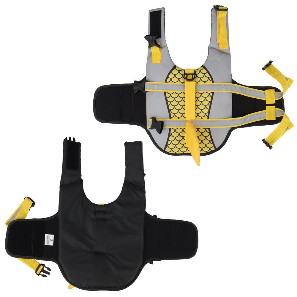 Swim Pet Dog Life Jacket Vest Clothes Life Vest Collar Harness Pets Swimming Summer Swimwear Scales Shark Pet Products f5b49a