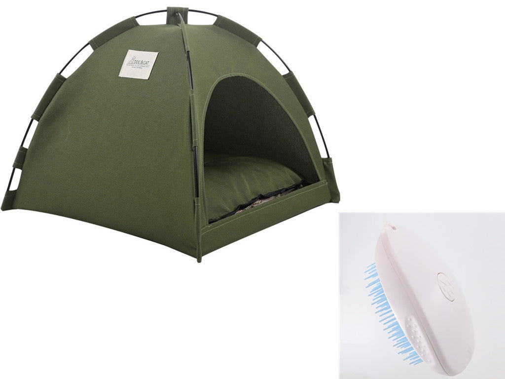 Cat Tent Cooling Mat Dog House Pet Sofa Camping Dog Bed With Cushion For Dog Kennel Indoor Cat Nest Cat Bed Pets Products f6