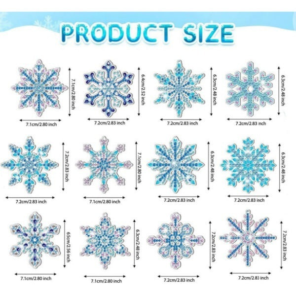 Diamond Painting, Acrylic Keychain Double-sided DIY Full Diamond Christmas Snowflake f7994204 c5ab 40ab 8b71 1704c2af21dd