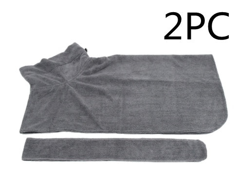 Absorbent Pet Bathrobe With Waist-wrapped Microfiber f7e1b7ee e2fc 4ce7 9614 42f4d96725fc