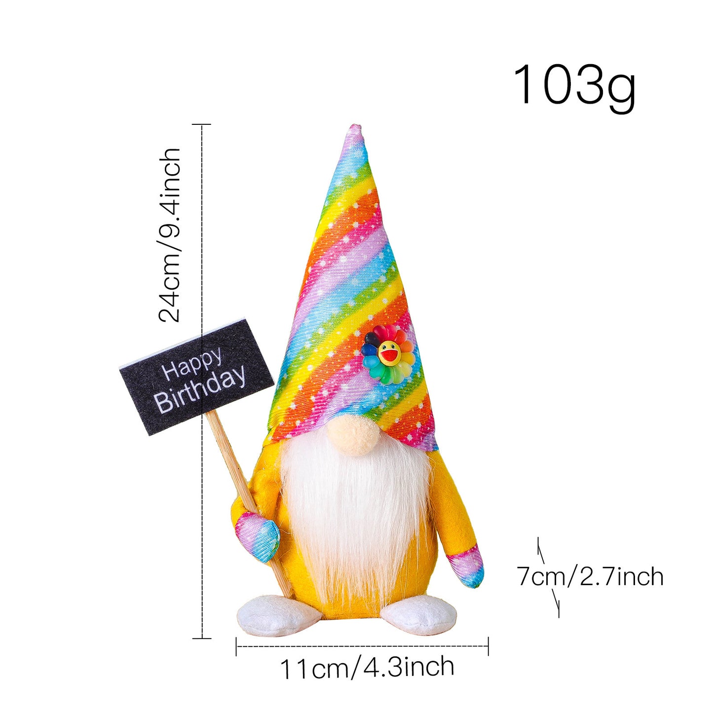 New Rainbow Birthday Rudolph Doll Ornaments f9b44a9b 202d 48cb 8962 42d98a169d55
