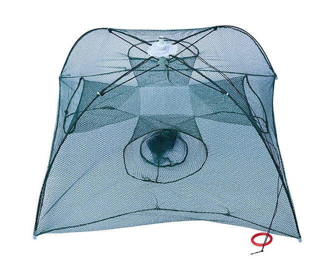 Strengthened 4-20 Holes Automatic Fishing Net Shrimp Cage Nylon Foldable Fish Trap Cast Net Cast Fold Crab Trap Fishing Netwo