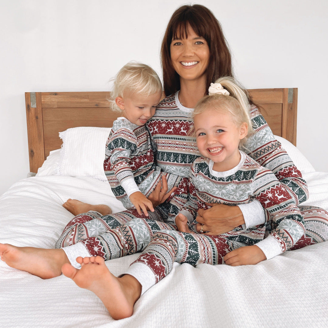 Christmas Printed Parent-child Wear Homewear Family Set Pajamas fa79e7be d707 4ea2 ac28 6b994bb2b4e1