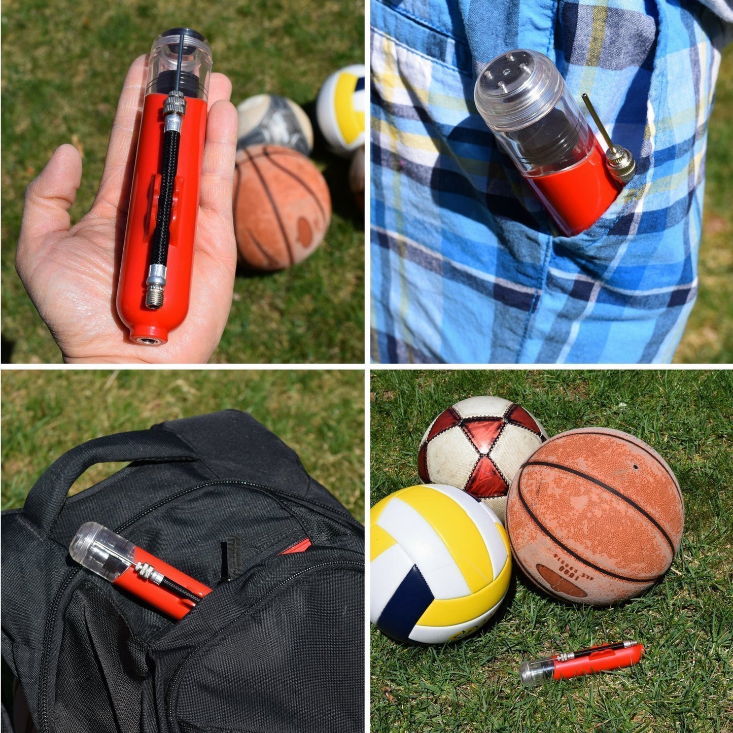 Multifunctional Basketball Football Volleyball Portable Air Pump Aspirating Needle Air Pump faaa110e 027c 4557 8650 957890765