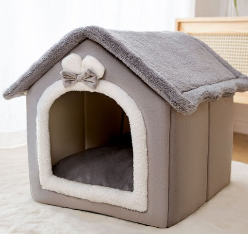 Foldable Dog House Pet Cat Bed Winter Dog Villa Sleep Kennel Removable Nest Warm Enclosed Cave Sofa Pets Supplies fb2e0c5f 52