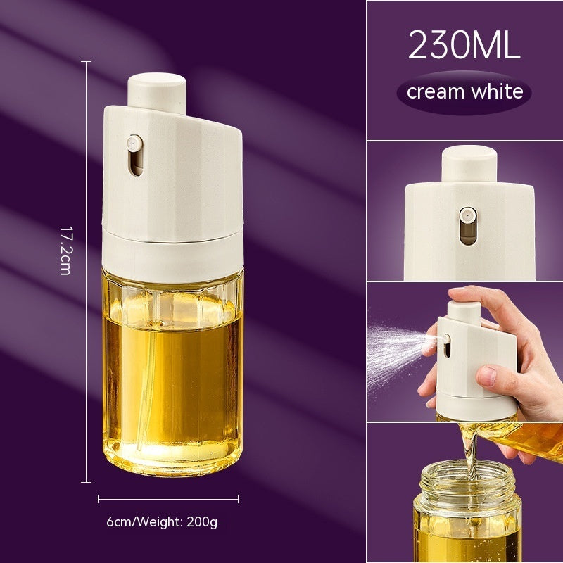 Kitchen Gadget 2-in-1 Glass Oil Bottle Press Oil Dispenser Barbecue Fuel Injector fbc72b67 c44e 417d 81c2 8c308d8dbbce trans