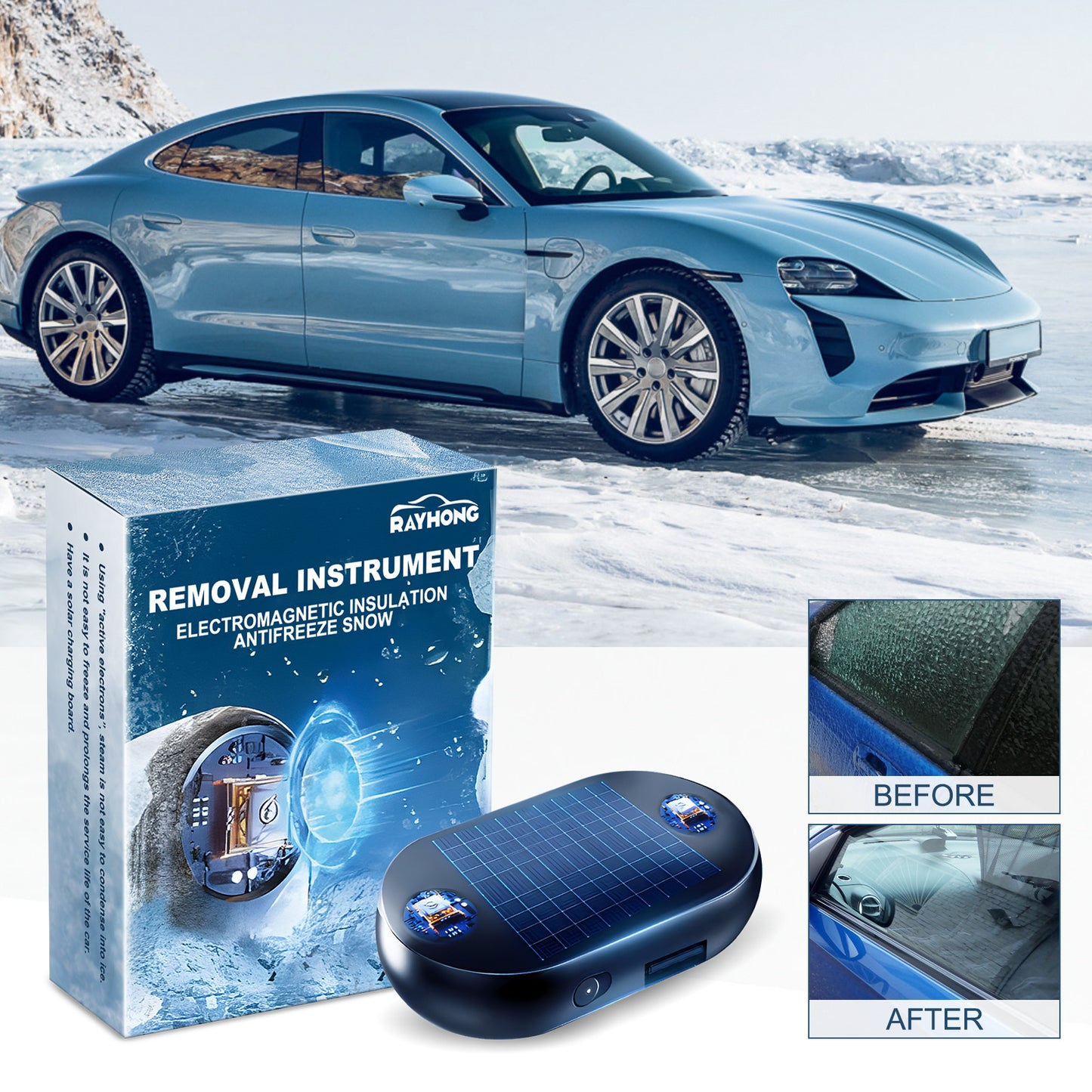 Portable Anti-freezing Tool For Car Windshield Rearview Mirror fd1110d0 e5f5 40a2 868d db69a259c8e1
