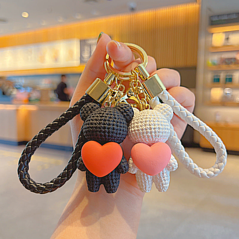Cartoon Love Heart Little Bear Doll Keychain Internet Celebrity Cute Pendant fd9be625 ea09 4242 a9cb 0d5b215b0ae5