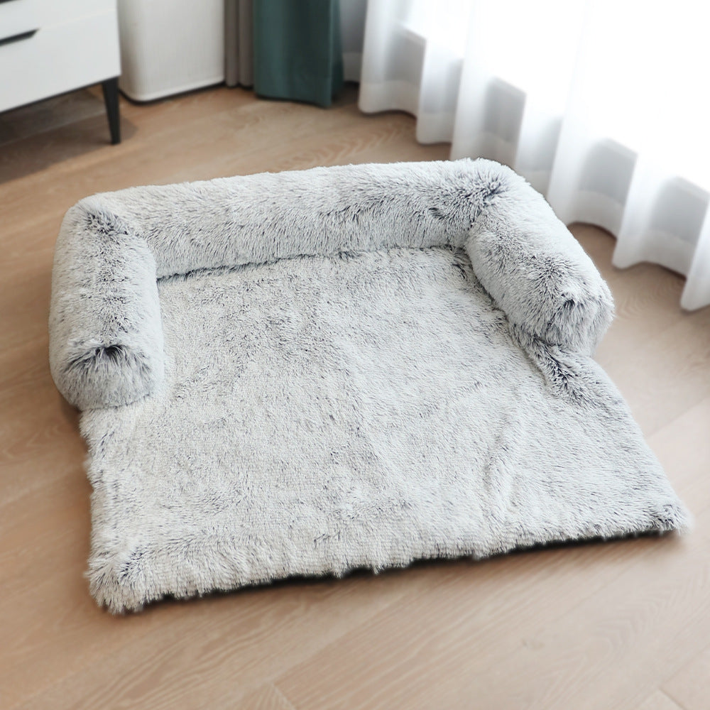 Removable Pet Dog Mat Sofa Dog Bed Soft Pad Blanket Cushion Home Washable Rug Warm Cat Bed Mat For Couches Car Floor Protecto