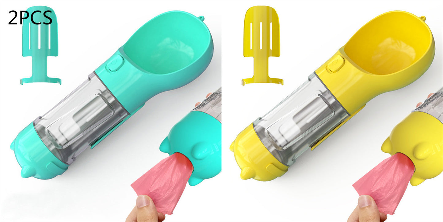 Pet Water Bottle Feeder Bowl Garbage Bag Storage Portable Pet Outdoor Travel 3 In 1 Dog Water Bottle fe1dc038 5837 4f3f 98bf