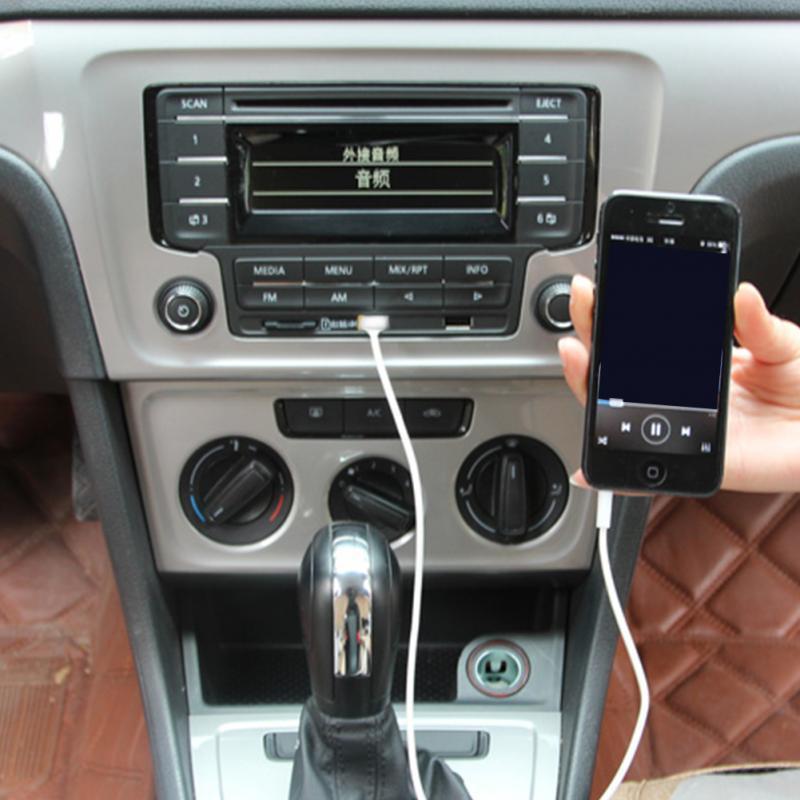 Silver Plating Car Phone Audio Cable USB To 3.5MM fe5bcd05 fb7e 4c47 a42c f3cafd955da7
