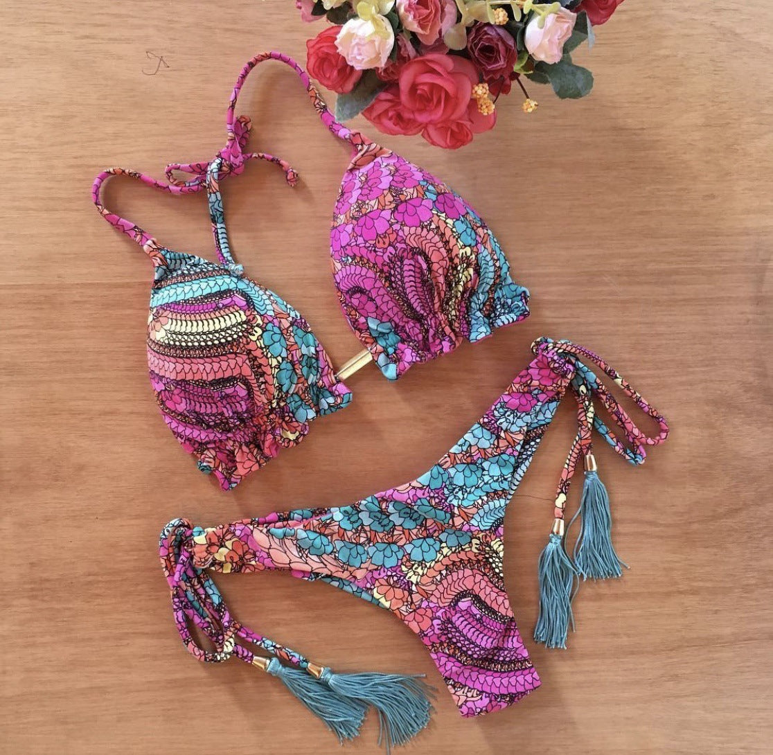 Women's Beach Split Printed Swimsuit feae6543 7ef6 463a bd78 446760902ece a7908a89 d375 43f2 b82c cd2db60ebf18