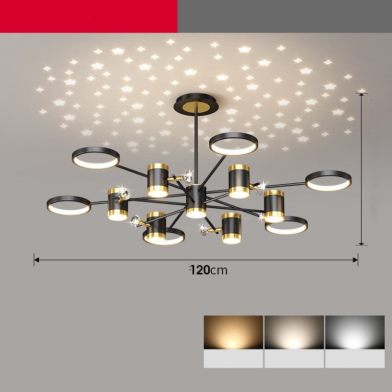 Light Luxury Chandelier Nordic Star Lamp Combination Whole House Package fee9a52f 1221 4bf1 8296 911b0922818e