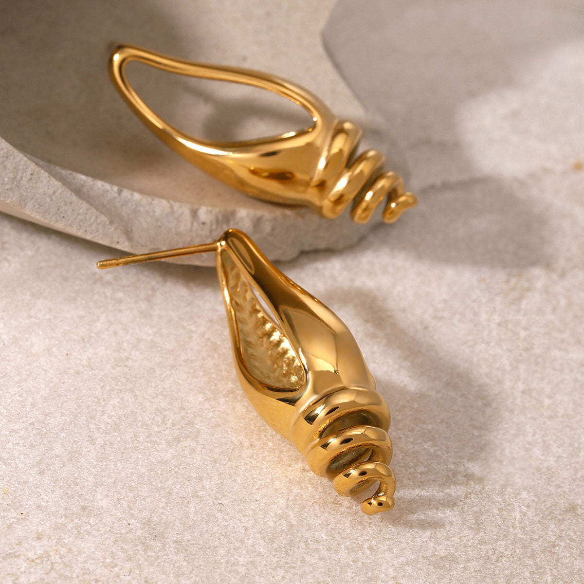 European And American Exaggerated Conch Earrings Summer Vacation High Sense fefc362c 5bc1 48f5 bf26 79aa50ce832a