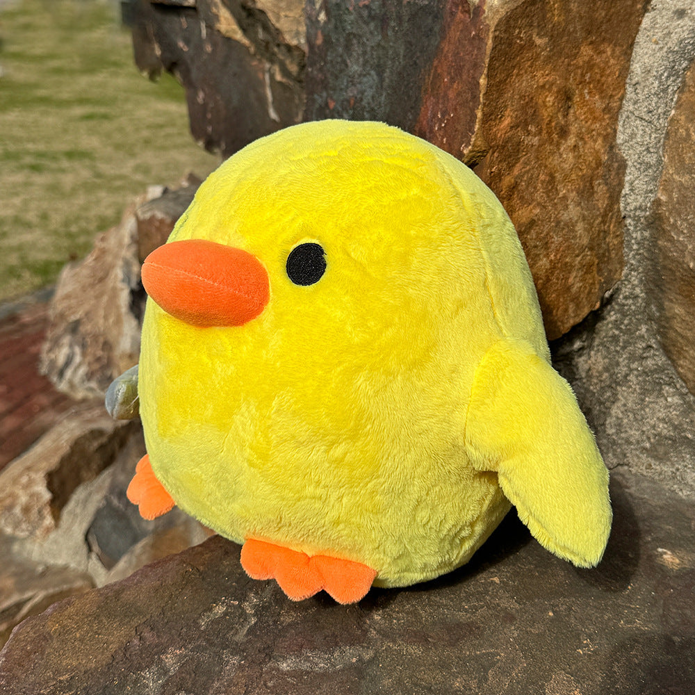 Cute Knife-holding Small Yellow Duck Plush Stuffed Doll Pillow ff3a39cd 30ac 4201 8624 b59932d0d512