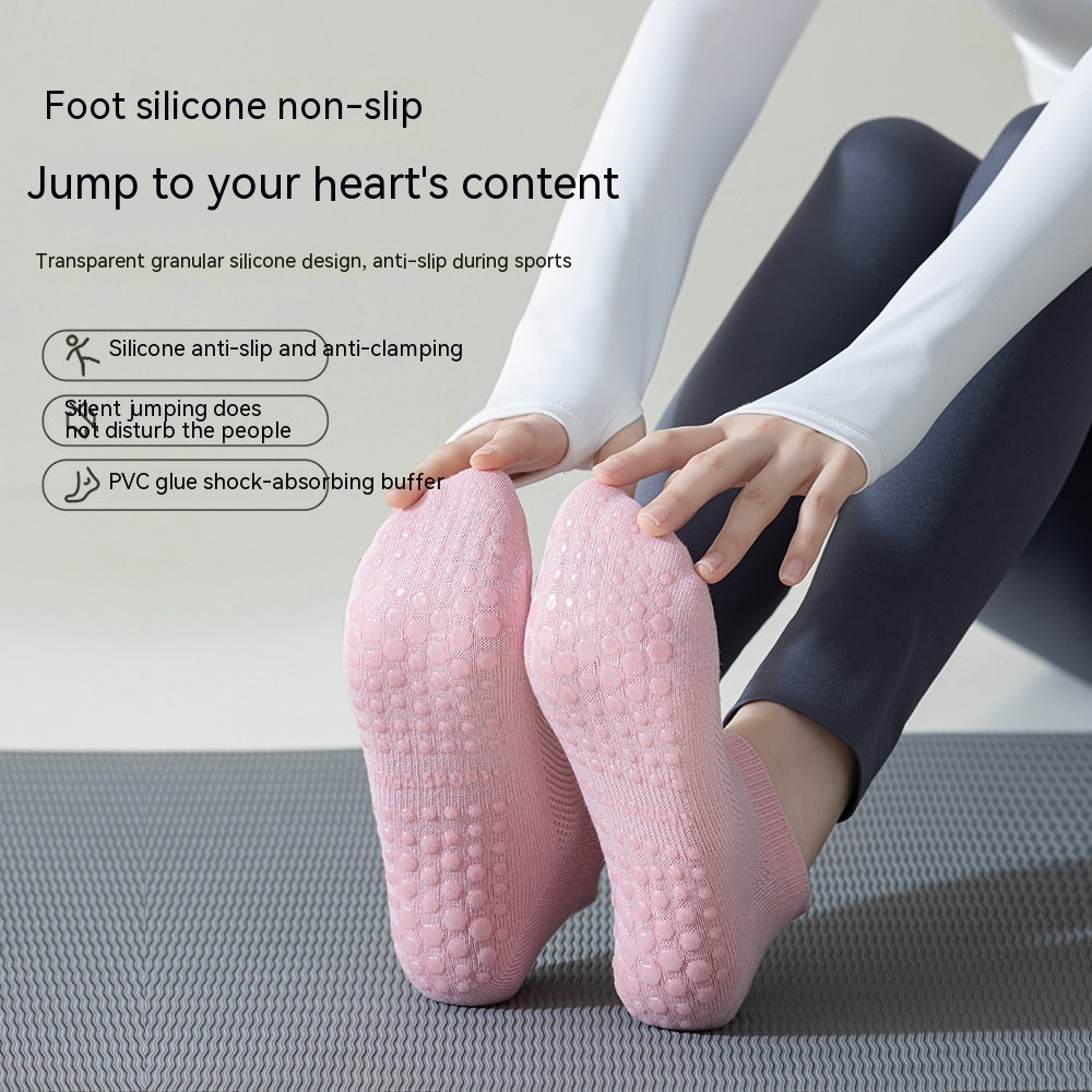 Women's Pure Cotton Non-slip Silicone Indoor Fitness Pilates Socks ff446fb2 dbb2 4ccb 9504 2f28cd619f92