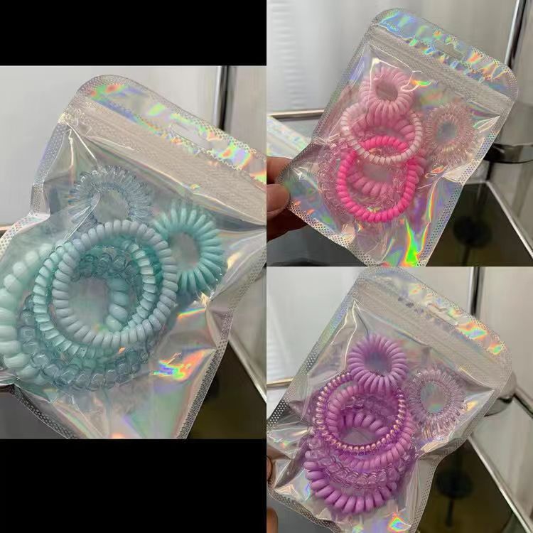 6-pack Internet Celebrity Dopamine Phone Line Hair Ring - HD Wireless Product #4