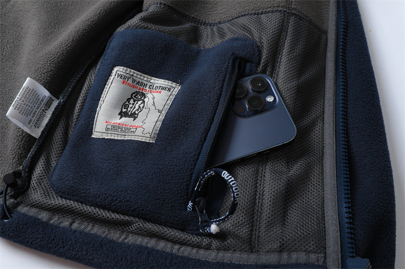 Winter Plus Size Men's Brushed Hoody