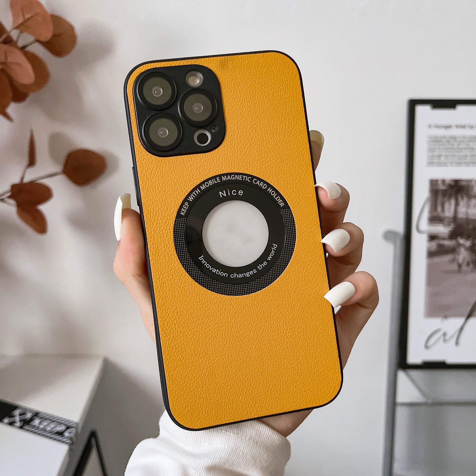 Suitable For IPhone15PRO Phone Case Litchi Grain Leather 00079810 fb11 42f8 9a68 ec38055b0fa6