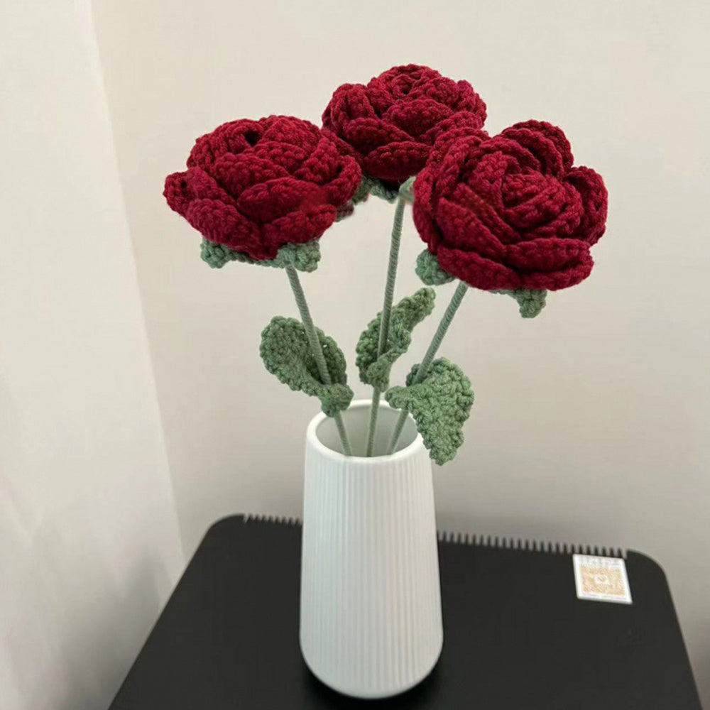 Wool Rose Shape Living Room Decoration 000dac4c 9f7e 4564 852d ae7ed407c08d