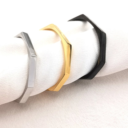Diamond Hexagonal Smooth Opening Bracelet 001e9c3e 0ffb 4867 a30b b73046b56a85