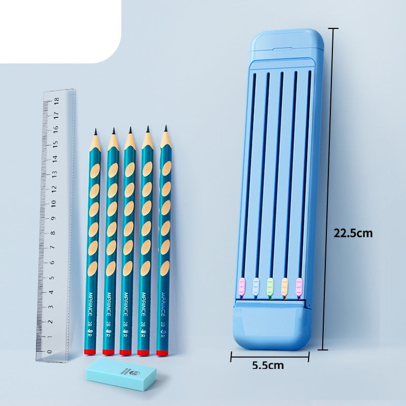 Ruler Pencil Eraser 4-Piece Stationery Box School Supplies 001eb666 6e21 4e3c b77f c7fa2a1a7970
