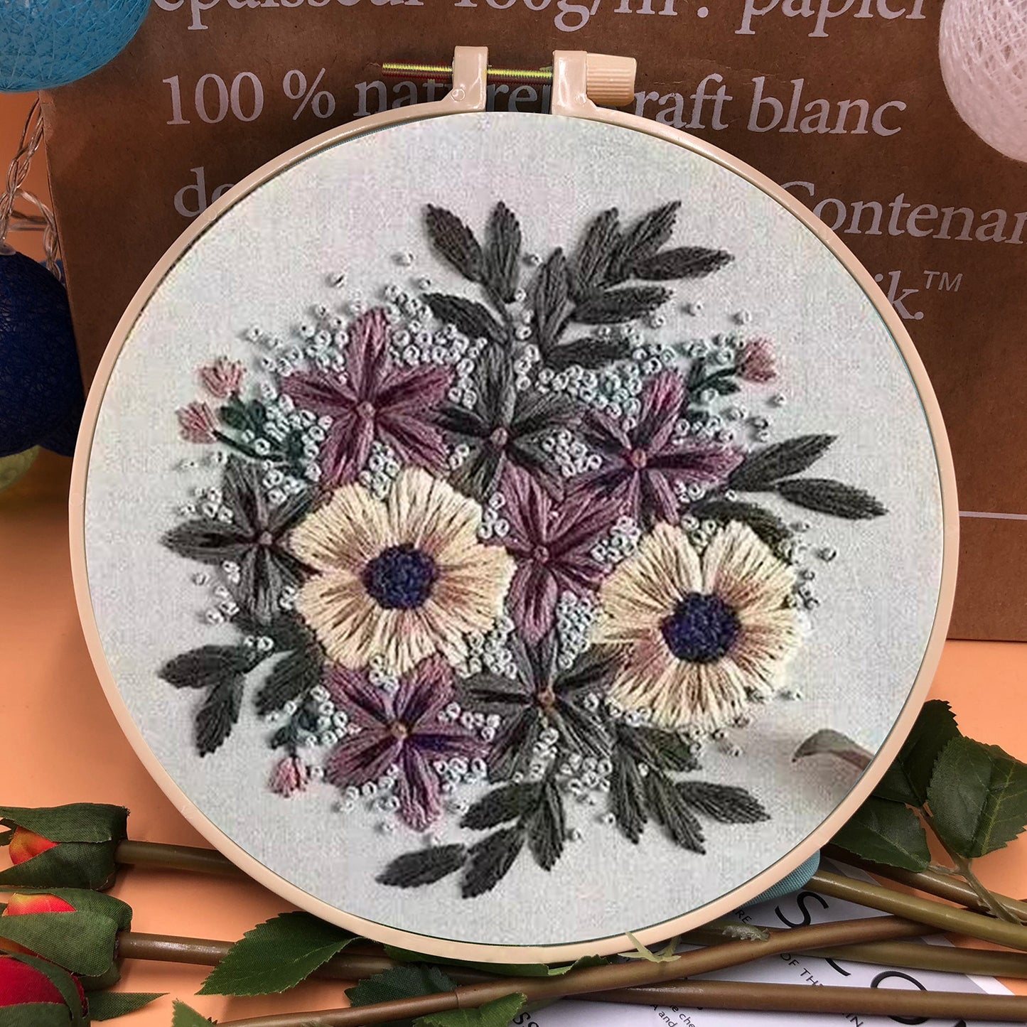 European Style Three-dimensional Fabric Embroidery Material Bag 00349542 c179 43e0 9b04 ba3724efca20